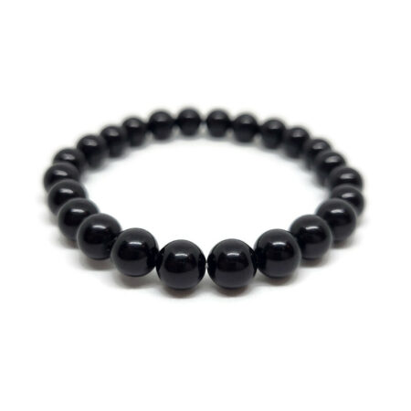 8mm armband Zwart Obsidiaan